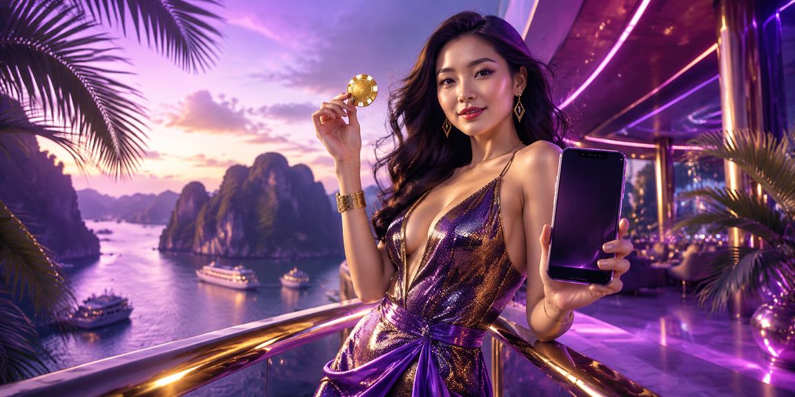 Khách du lịch tại Hạ Long đọc phân tích kèo thể thao trên điện thoại vào buổi tối trên thuyền