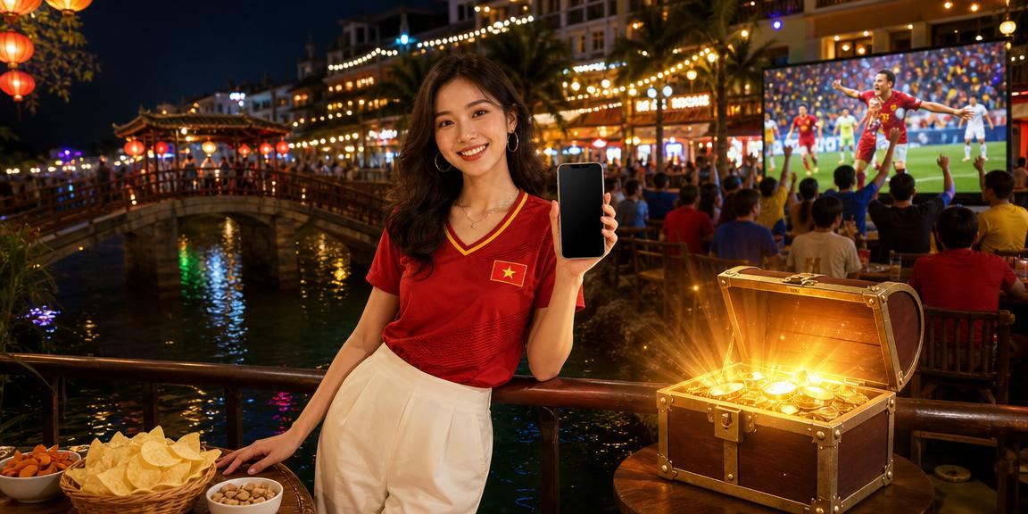 Du khách tại Phú Quốc đăng ký tài khoản và xem bảng kèo thể thao trực tuyến buổi tối